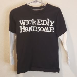 Carters Boys 3T Wickedly Handsome long sleeve tshirt